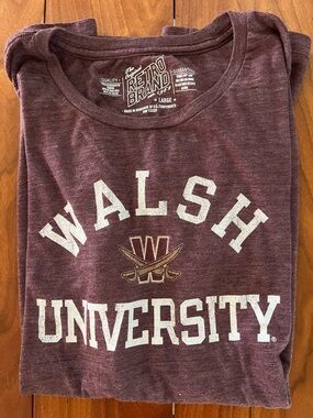 Original Retro Brand Walsh University Short Sleeve Tee - Maroon